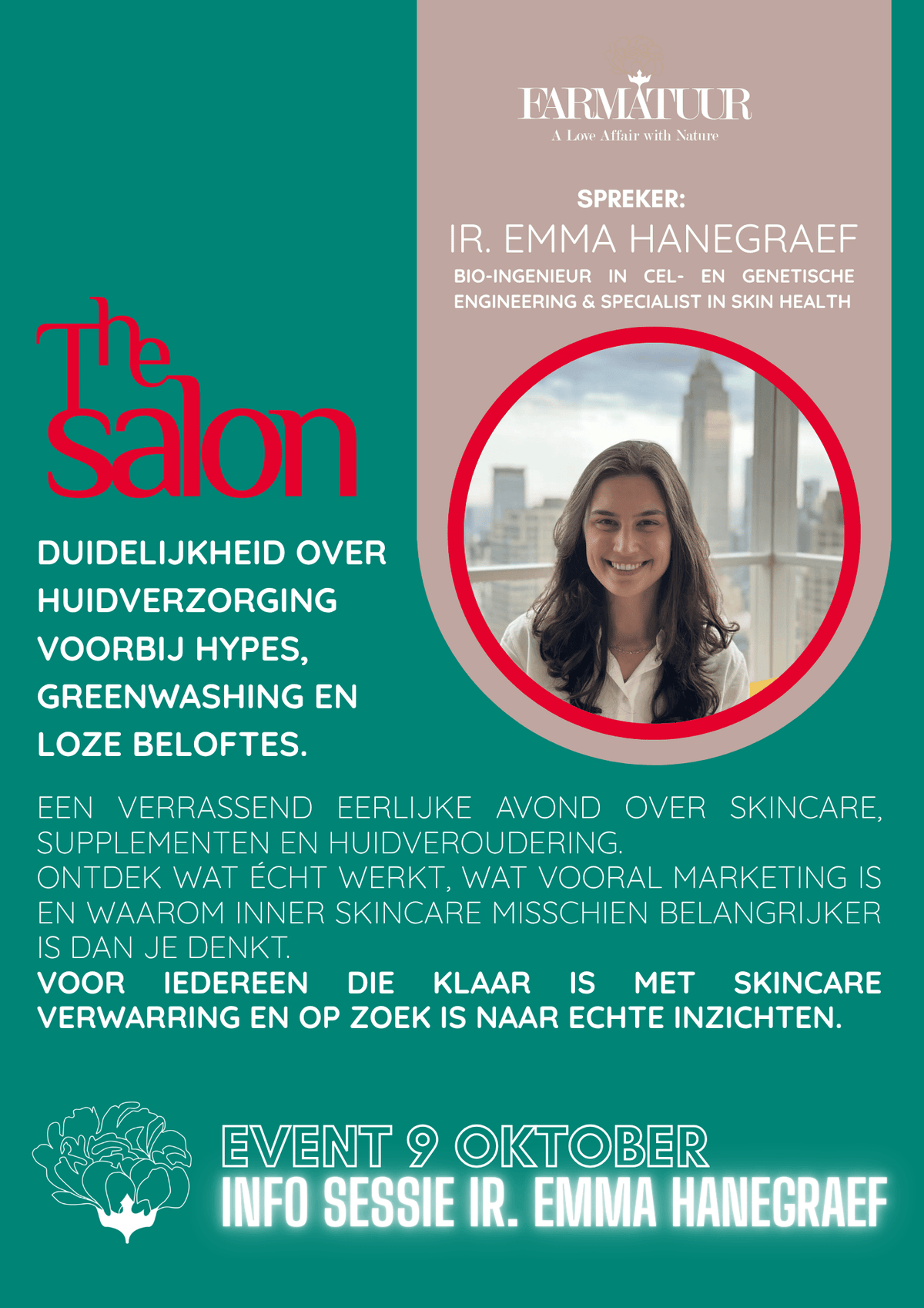 Salon Session: Clarity in Skincare with Emma Hanegraef at Farmatuur