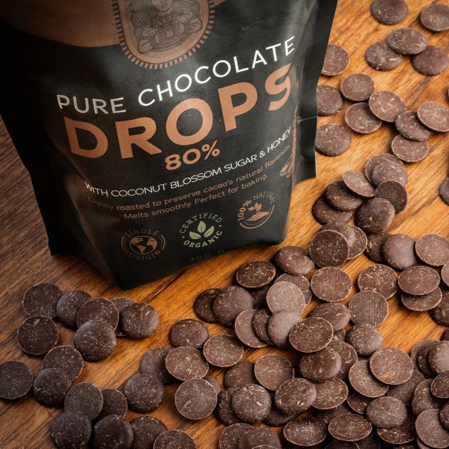 80% Dark Chocolate Drops