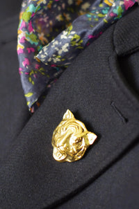 Gold Tiger Brooch - Farmatuur