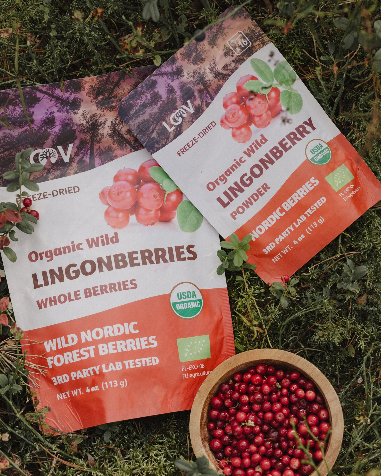 Lingonberry Powder - Freeze Dried Lingonberries - Farmatuur