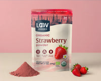 Organic Strawberry Powder - Whole-Fruit Fibre, Polyphenols & Naturally Sweet Nourishment