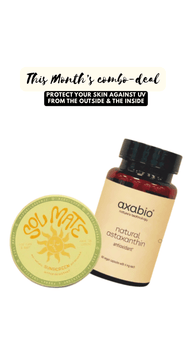 Sun Defense Ritual Duo: Sunscreen (70ml) + Astaxanthin (60 softgels) - Farmatuur